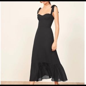 Reformation Nikita Dress Black - Size 2